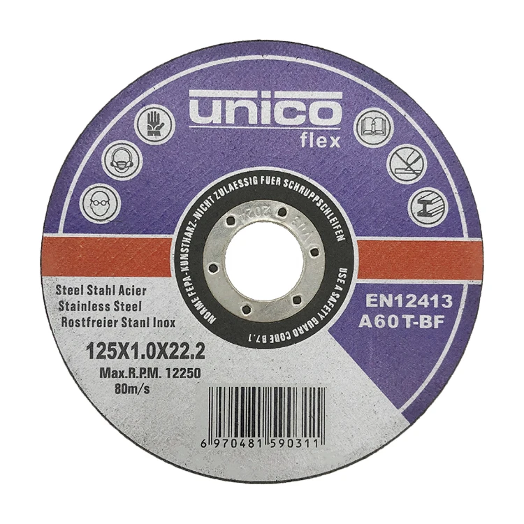 Best Quality Cutting Disc 5 inch Stainless Steel 125x1.0x22.23 Resin Cutting Wheel