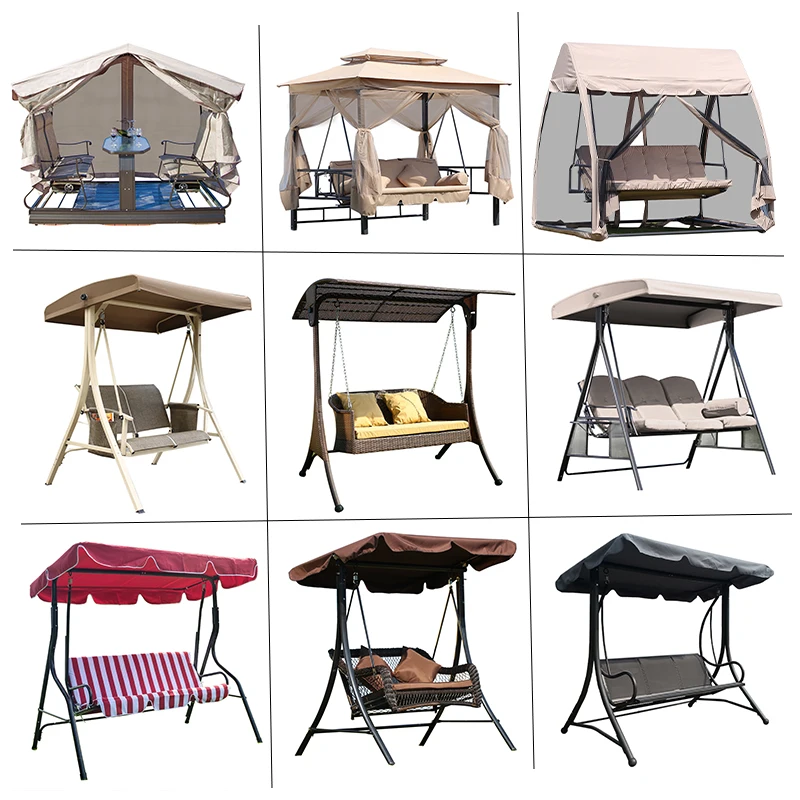 Garden Outdoor furniture special dynamic rocking chair 4 seat Hanging chair canopy patio swings