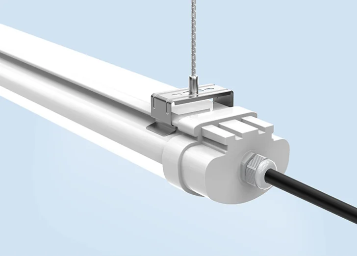 Водонепроницаемая Светодиодная трубчатая линейная арматура 1200 мм Тройная промышленная осветительная 36 Вт светодиодные лампы с тройной
