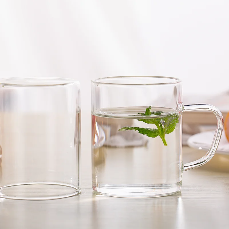 Fast Delivery 130ml 4.4oz Wholesale Modern Elegant Borosilicate Glass Custom Coffee Transparent Tea Cups