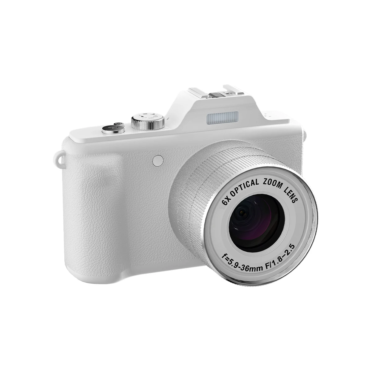 Newest HD 2.7K 6X Optical Zoom Digital Camera DSLR Camera 3.0' IPS Screen Anti-Shake Retro Vintage Camera for Photography