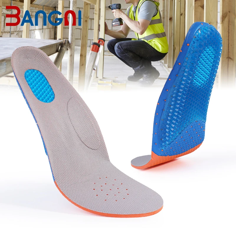 Best Sole Walking on Concrete Floors Work Boot Workshop Insole Safety Shoes Insoles for Standing All Day