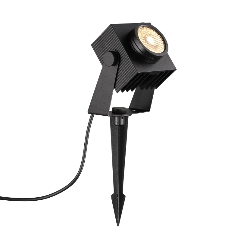 Modern Style 20W Black IP65 Waterproof Garden Aluminum Spot Light Led Spike Lamp