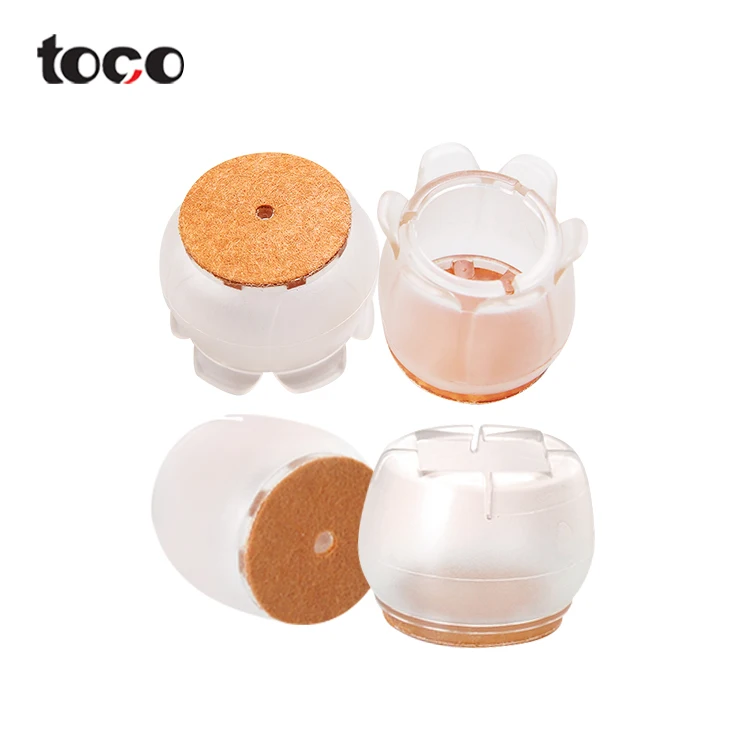 TOCO Hot sale standard plastic silicone rubber furniture table chair leg floor feet cap cover