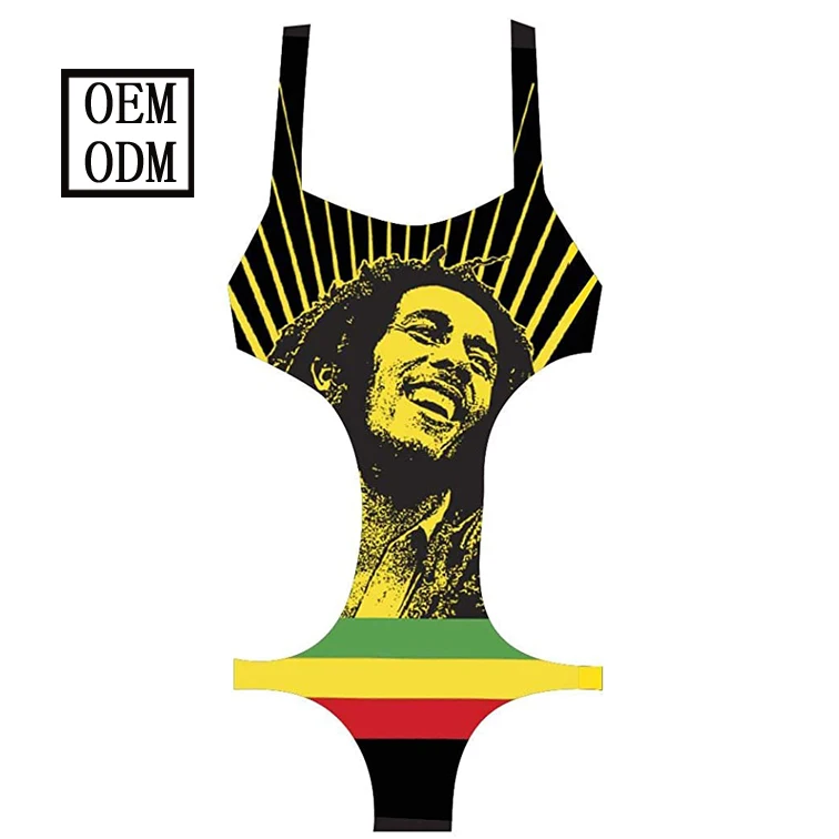 Wholesale Beachwear Bathing Suits Women 2021 African Print Monokini Sexy Swimwear Rasta Reggae Swimsuit and 1 Piece Bikini