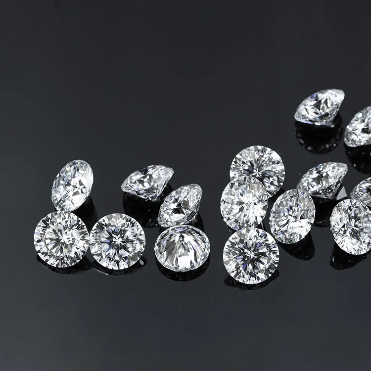 Wholesale Customizable Full Size D Color VVS1 0.5 - 5 Carat Brilliant Cut Loose Moissanite Stone With GRA