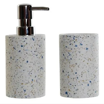 Набор из 5 предметов для ванной комнаты смолы держатель зубных щеток диспенсер мыла Коробка в зеркале индивидуальный набор