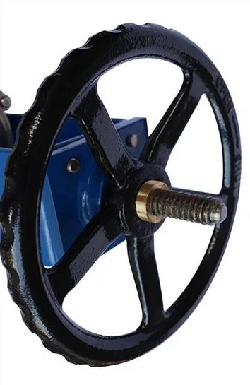 Ductile Iron Manual Slurry Knife Gate Valve with Rubber Sleeves