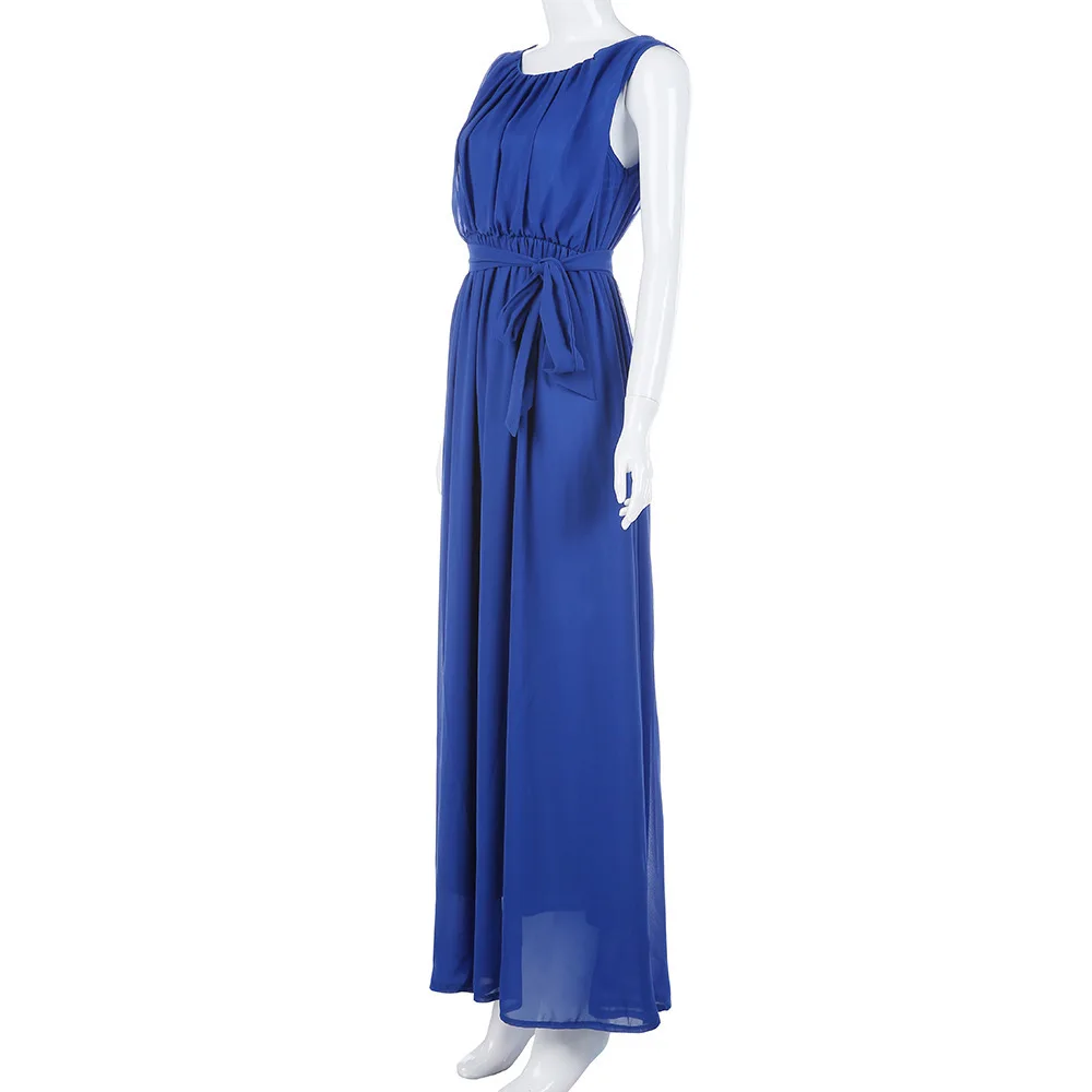 
Sleeveless stitching maternity trailing long plus size four colors pregnant women dress 