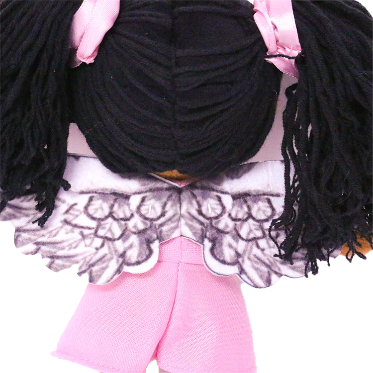 Custom Soft Stuffed Plush Dolls with Beautiful Skirt Clothes Embroidered PVC Babys Toy Box Packed PP Filled