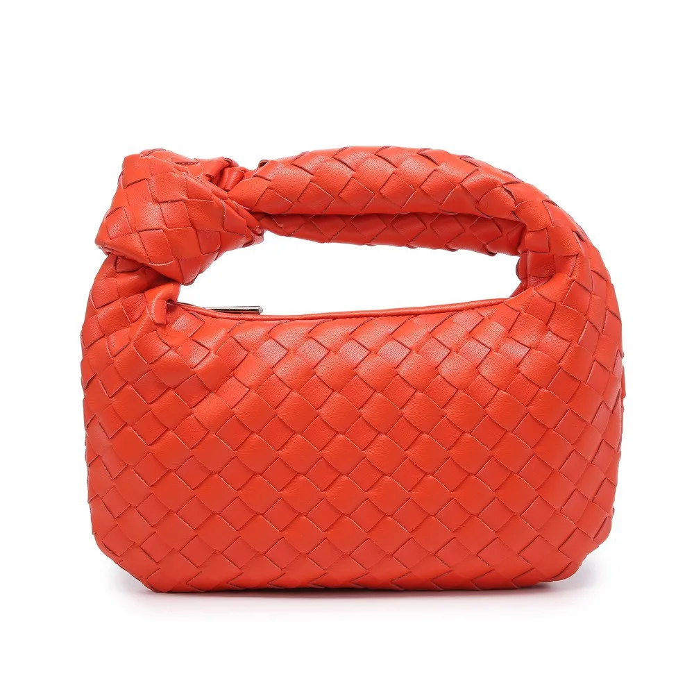 Luxury Small PU Leather Woven Tote Braiding Bags Women Shoulder Bag High Quality Purses And Handbags Clutches Bag