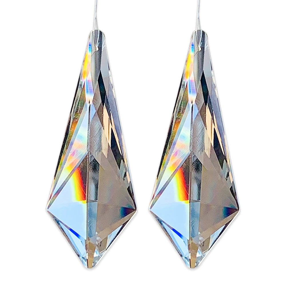 Hanging Crystal Pendant Clear Icicle Prism Crystal U Drop For Chandelier Accessories