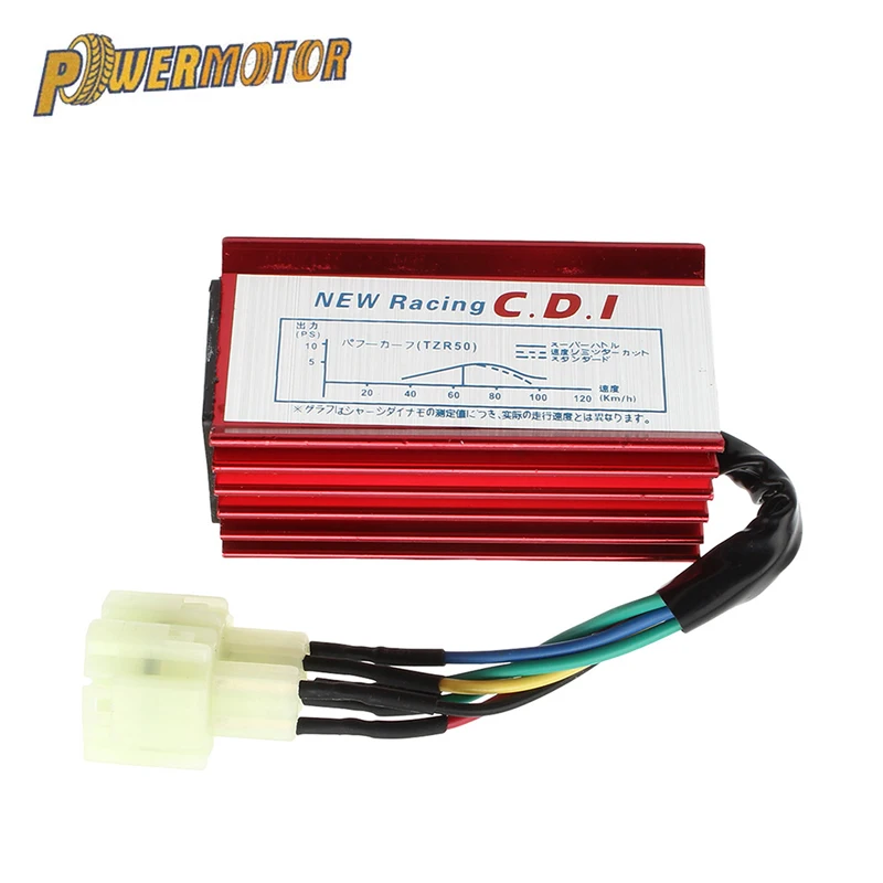 Motorcycle 6 pin AC Racing Ignition Coil CDI Box For 50cc 125cc 150cc 139QMB 152QMI 157QMJ Scooter Moped ATV