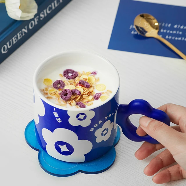 Light luxury mug gift box country tide ceramic mug creative personality trend porcelain office water mug