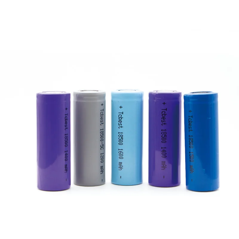 Shenzhen 17 years manufacture factory direct source ICR18500 3.7 v lithium ion batteries large capacity 1200mah