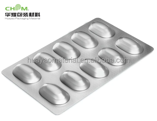 Custom pharma aluminum foil blister cold forming alu alu foil roll 150 micron for pills packaging