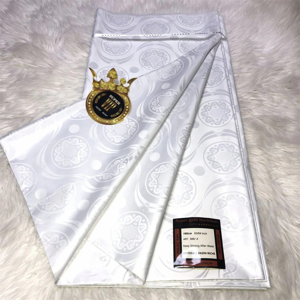 Mikemaycall 10 yard per pieces New arrival waterproof Bazin lace fabric african bazin riche wholesale for nigerian fashion