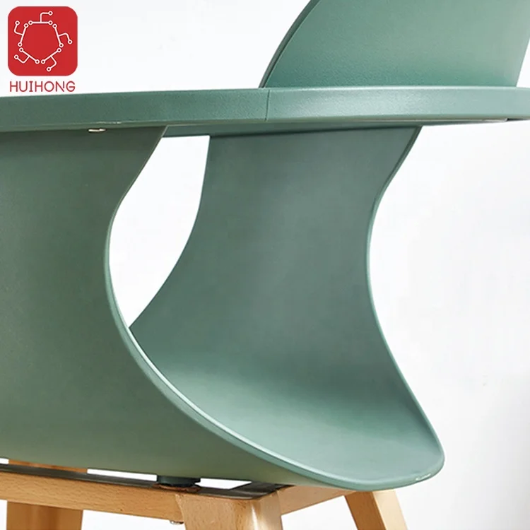 Huihong OEM poltrona 61*44*78cm sillas para comedor patio silla de plastico fauteuil design italien dining table and chair