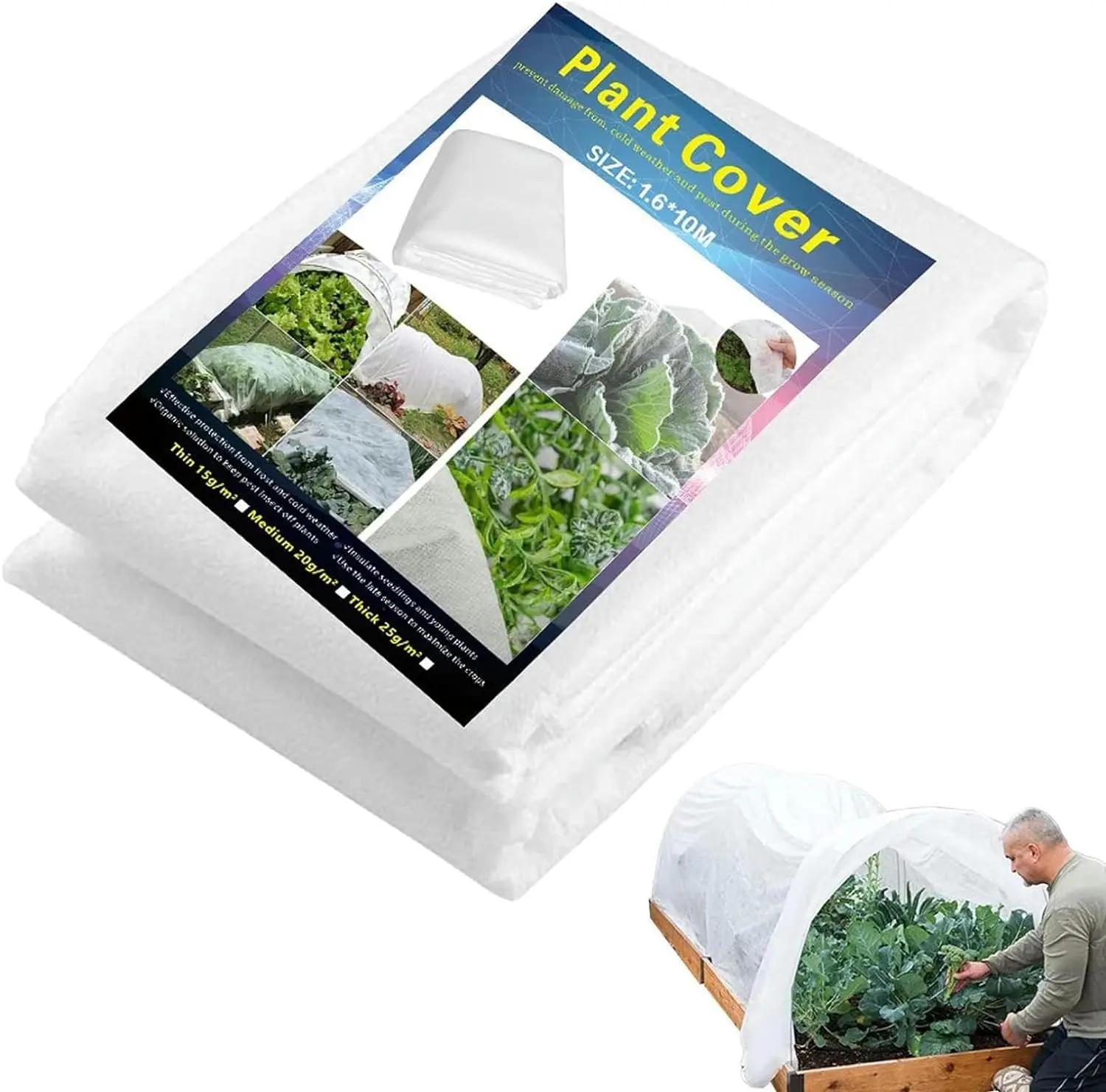 Biodegradable черная ткань PP Nonwoven укрывной материал для борьбы с сорняками
