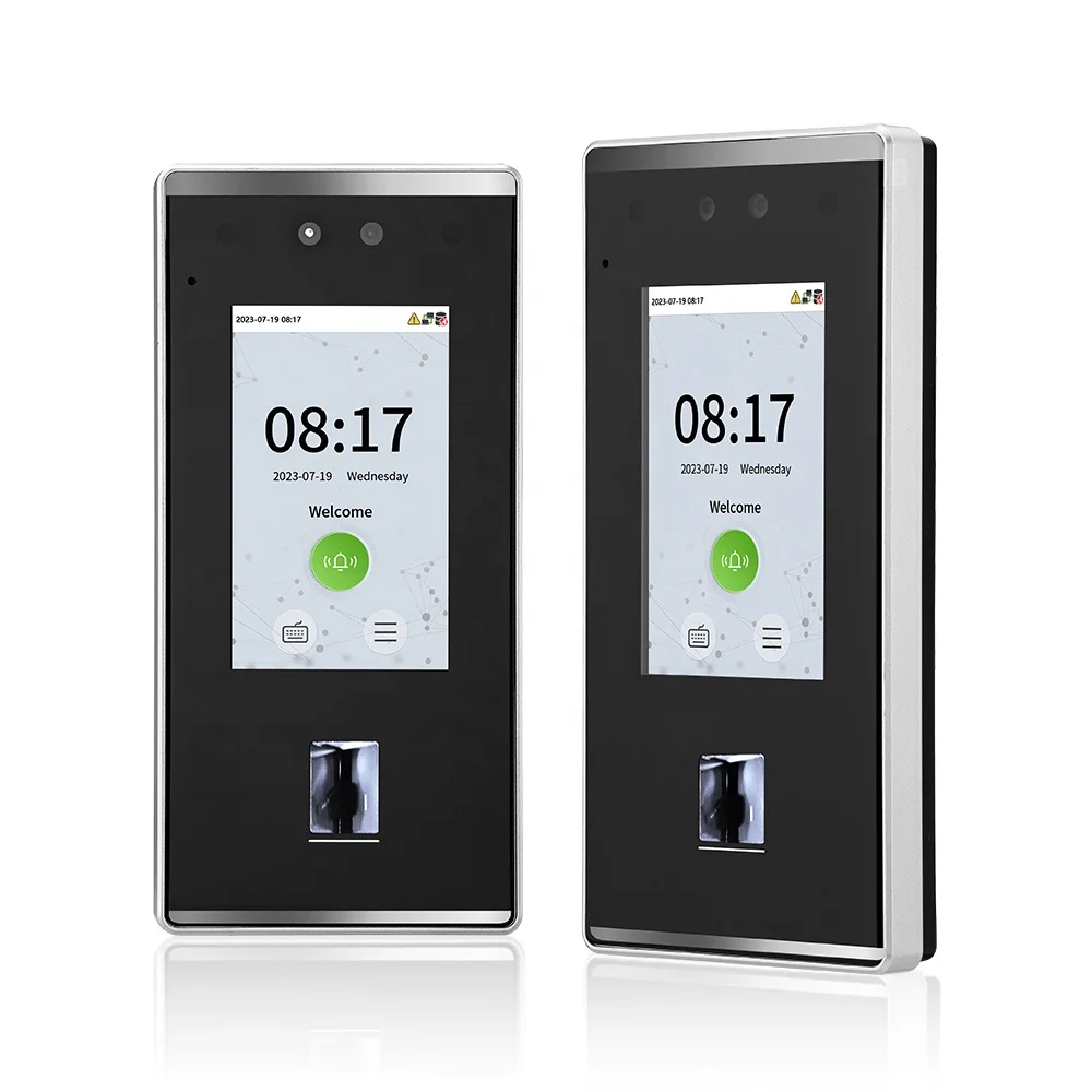 Распознавание лица биометрическая система посещаемости времени WIFI TCP/IP/USB порт IP65 Водонепроницаемый стеклянный оптический отпечатков пальцев