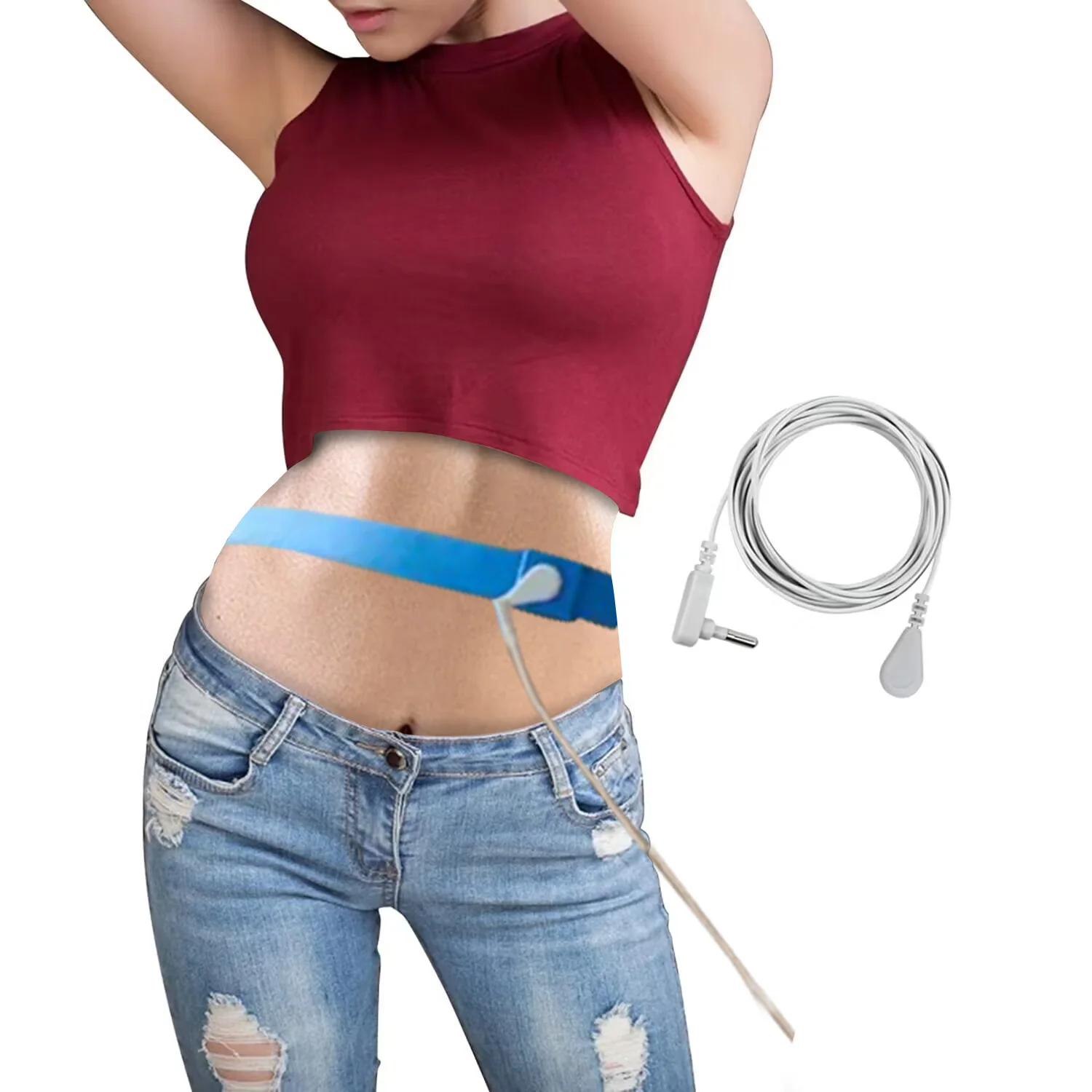 Grounding Waist Belt Band Connect To The Earth Earthing Strap For Better Sleep, Relieve Pain, increase Energy lowers stress