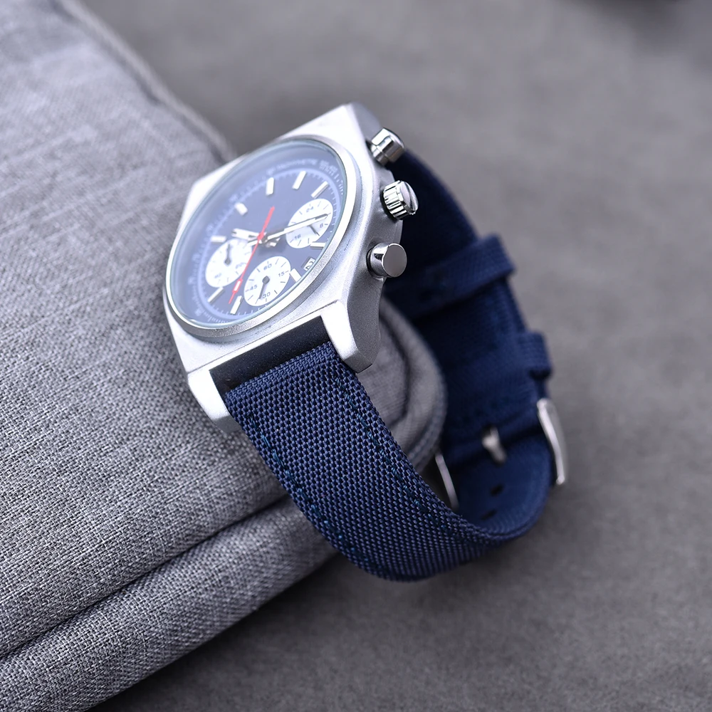 JUELONG 20mm 22mm Sport Fabric Watch Band Quick Release Waterproof Sailcloth Watch Strap