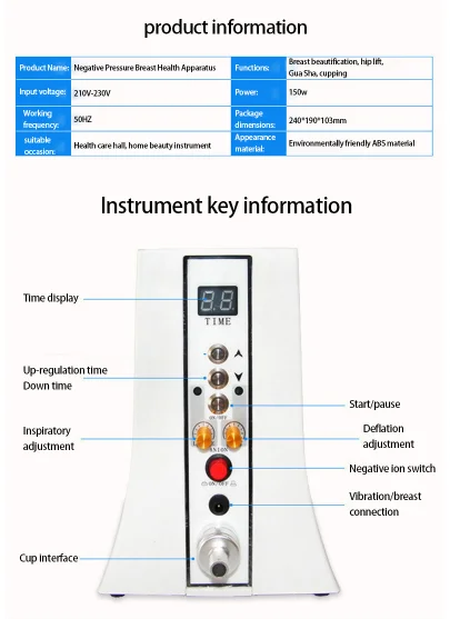 New Platform Breast Nipple Enhancer Machine  Butt Lift Vacuum Therapy Buttocks Machine Both Home And Salon Use