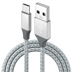 Нейлоновый Плетеный Micro USB кабель 3 м Type C для передачи данных мобильных телефонов Android смартфонов Быстрая зарядка 10 футов шнур прочное быстрое