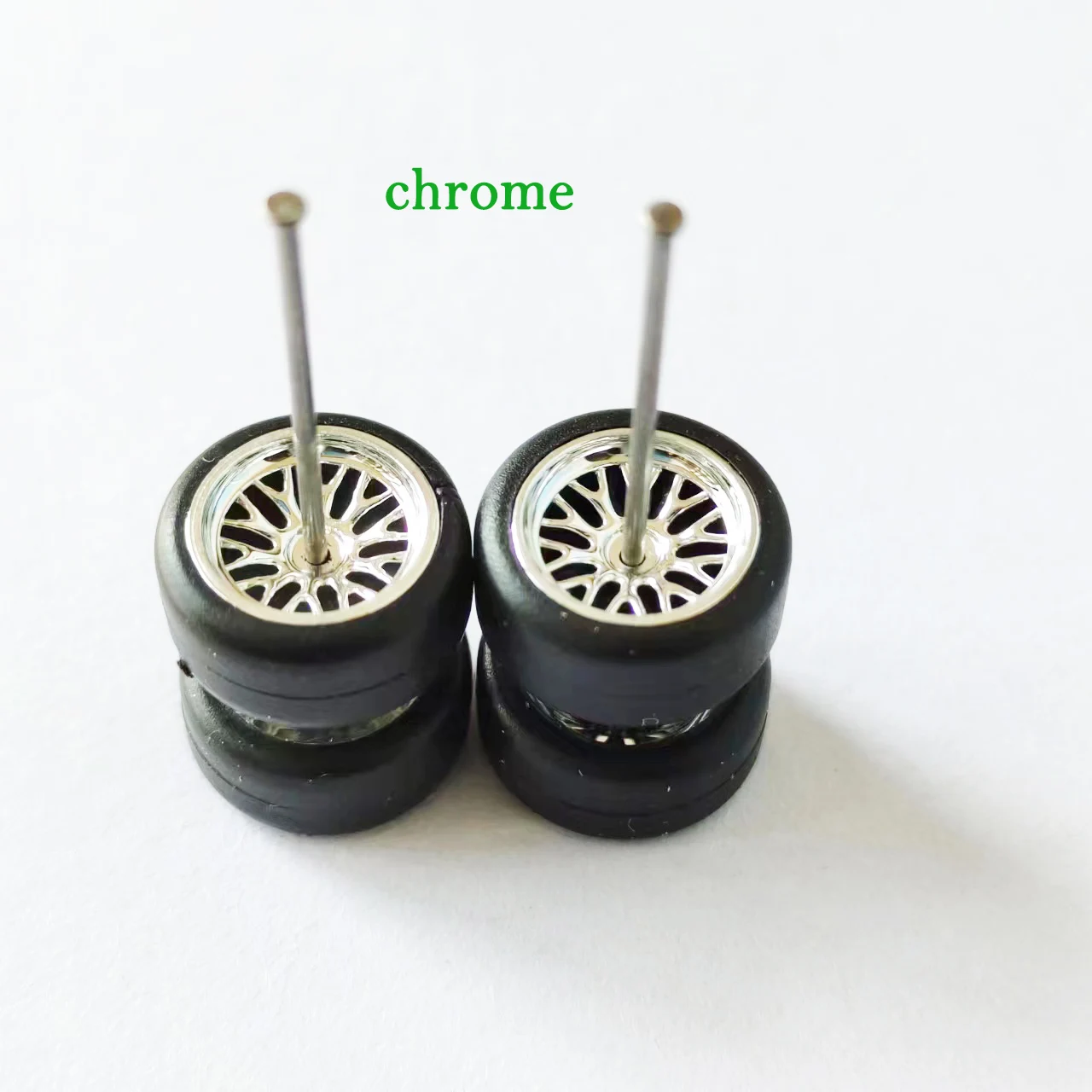 1/64 Chrome Wheels or Offroad Tires 10.8/11.2/14mm Electroplated Wheel for 1:64 Matchbox Domeka Hotwheel Diecast Car Model Cars
