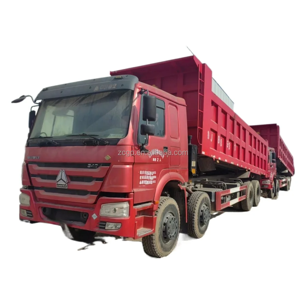 Sinotruk 8 *4 Auto tilt Euro 3 dump truck for sale