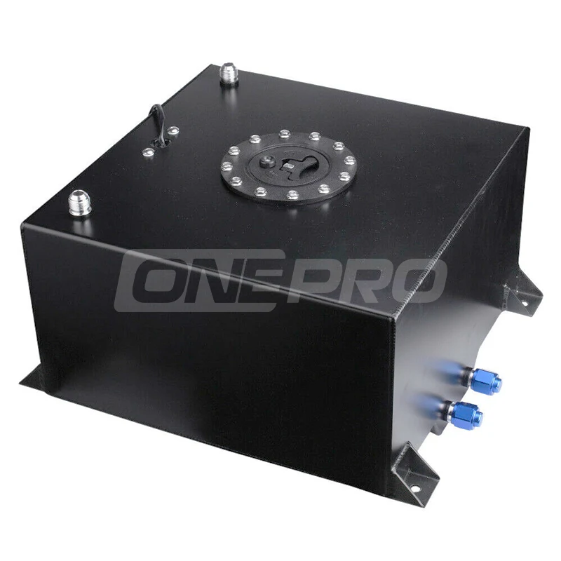 
Racing Performance 8 Gallon 40L Black Anodized Aluminum Alloy Fuel Cell Tank with Safety Foam 
