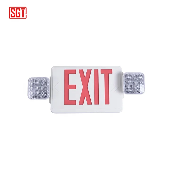 BEST sell SKU SINGATE Wall-Mounted Fire Emergency Combo Exit LED Sign Light for commercial electris