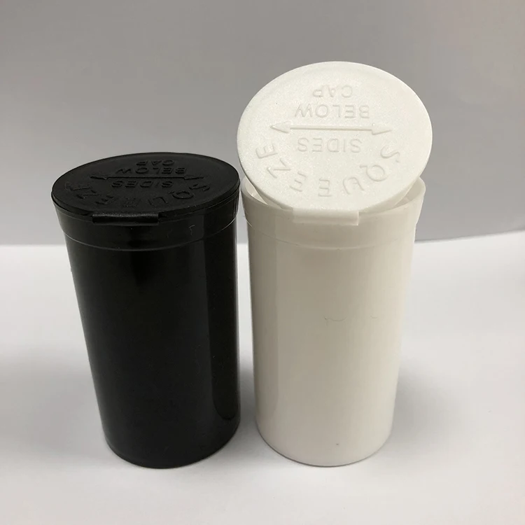 
Plastic 6 d 13 d 19 d squeeze top small pill bottle 