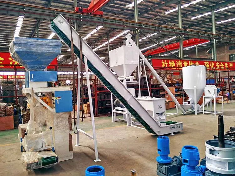 1-2t/h animal poultry cattle straw pellet making processing machine chicken feed production line for farm husbandry equipment