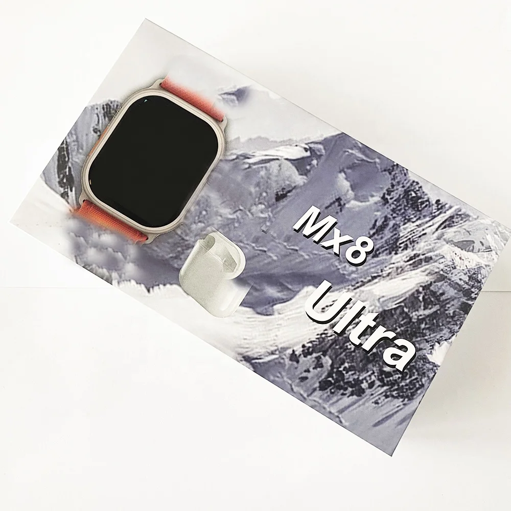 MX8 ультра Смарт-часы с наушниками-вкладышами 2023 двойной ремешок Montres Reloj intelligente 2 в 1 Смарт-часы Ultra с гарнитурой Pro 4 TWS