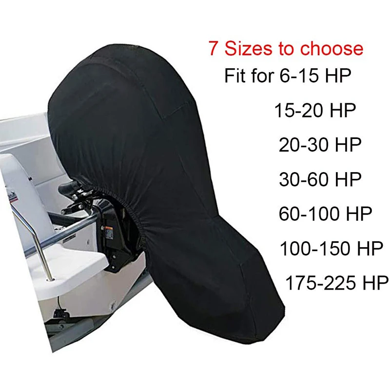 Oxford Fabric Extra PVC Coating,Waterproof Outboard Engine Covers Fit Boat Motor Covers
