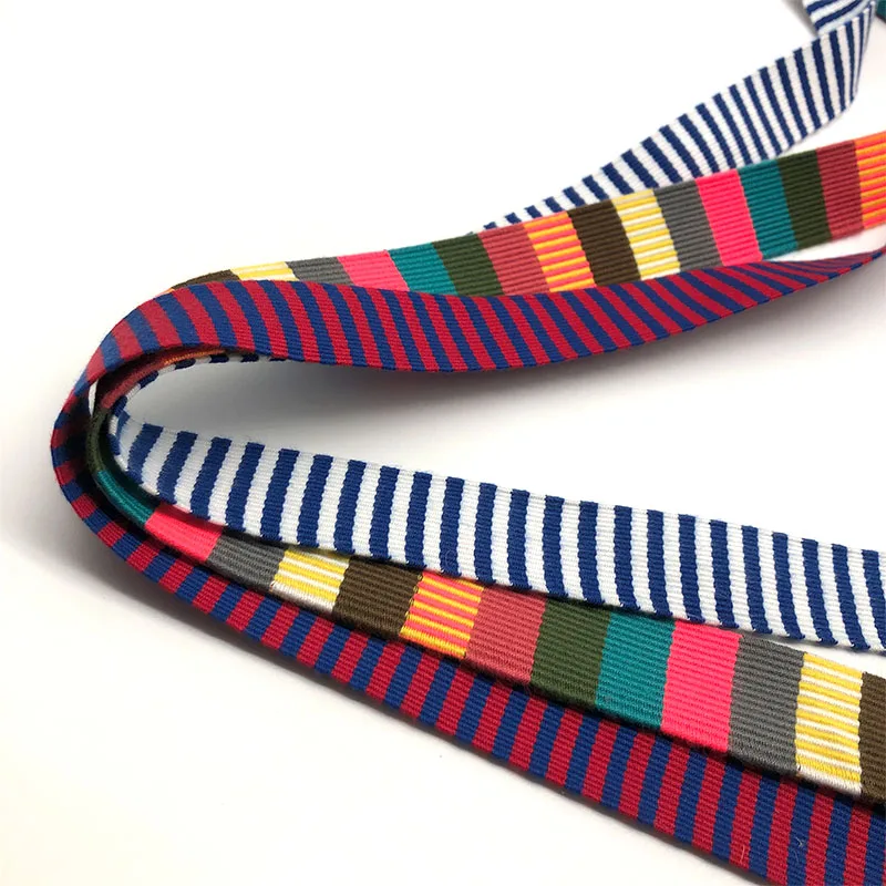 Custom Multi color pattern and Sizes 20mm 25mm  printed Cotton Webbing Bag Straps for Crossbody Strap