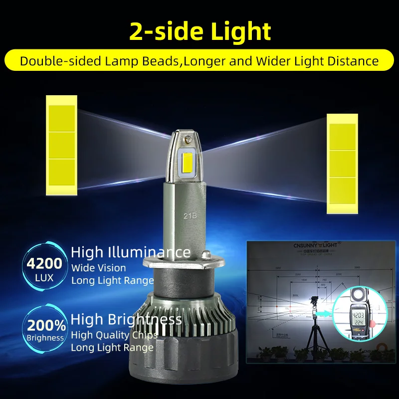 OEM Focos Led for Xenon Lampadas Headlamps H7 Foco Led H4 12000Lm 50W Luces para Autos Np300 Headlight Lamp Mobil Led Light Car