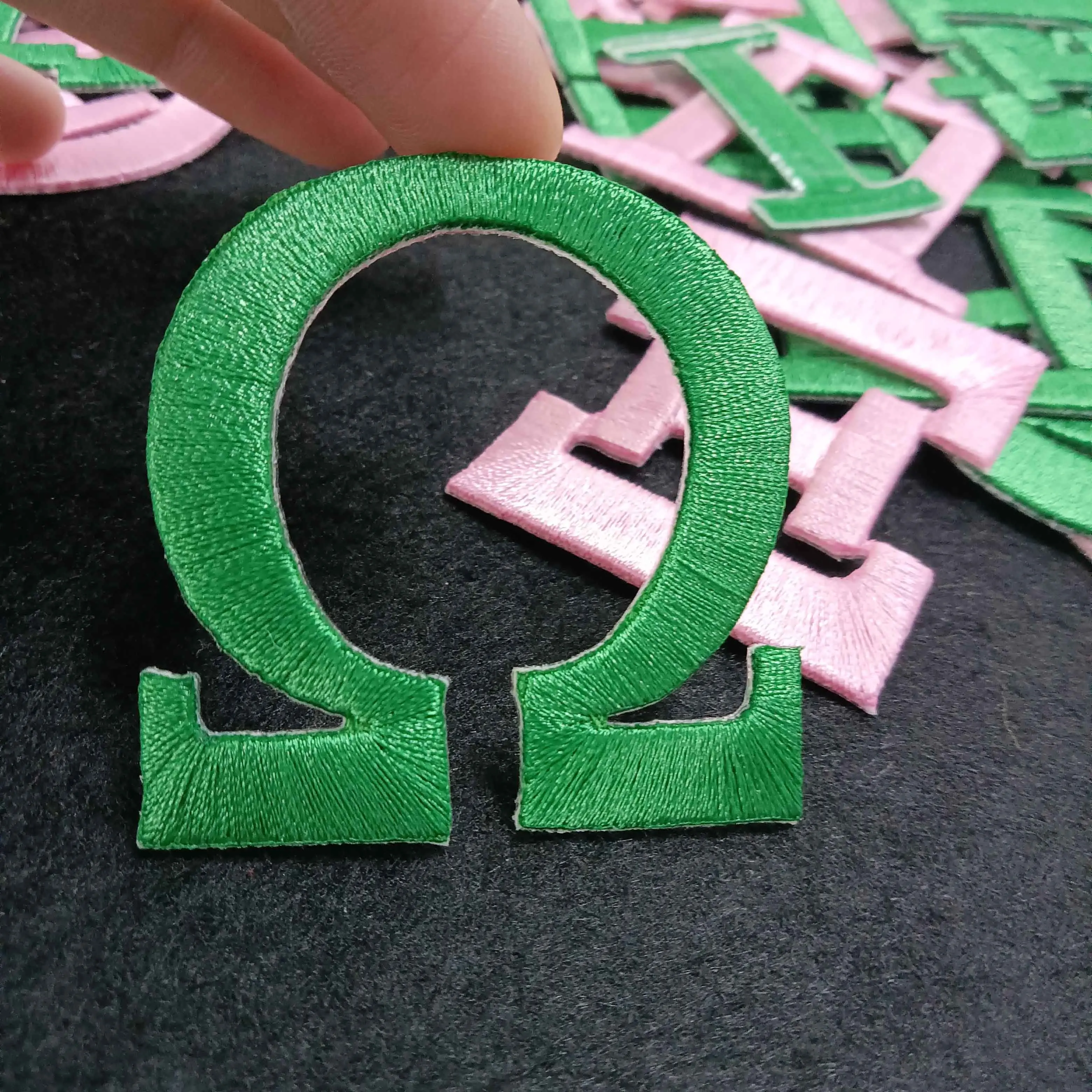 All Groups Sorority Chenille Patches Embroidery Custom Chenille College Greek Letters Patches