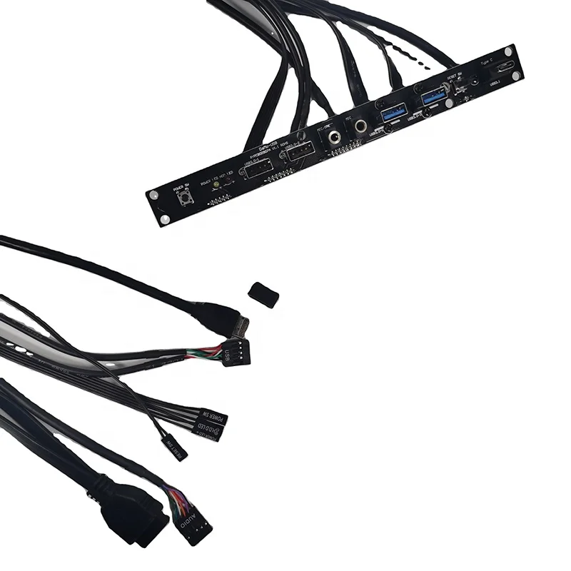 Front Panel Dual USB3.0 Dual USB2.0 USB 3.1 HD AUDIO+ SW computer case front panel cable