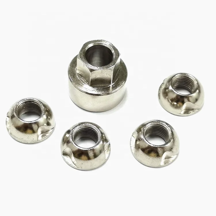 Customized Machining Stainless Steel Three Grooves Anti Theft Safety Nuts M8 Bicycle Security Lock Nuts