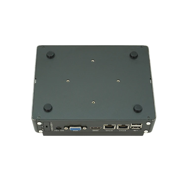 Factory Cheapest  Fanless Mini Computer Dual Core i5 5300U with 2xRJ45 10/100/1000 Mbps 2xRS232 Mini Industrial PC
