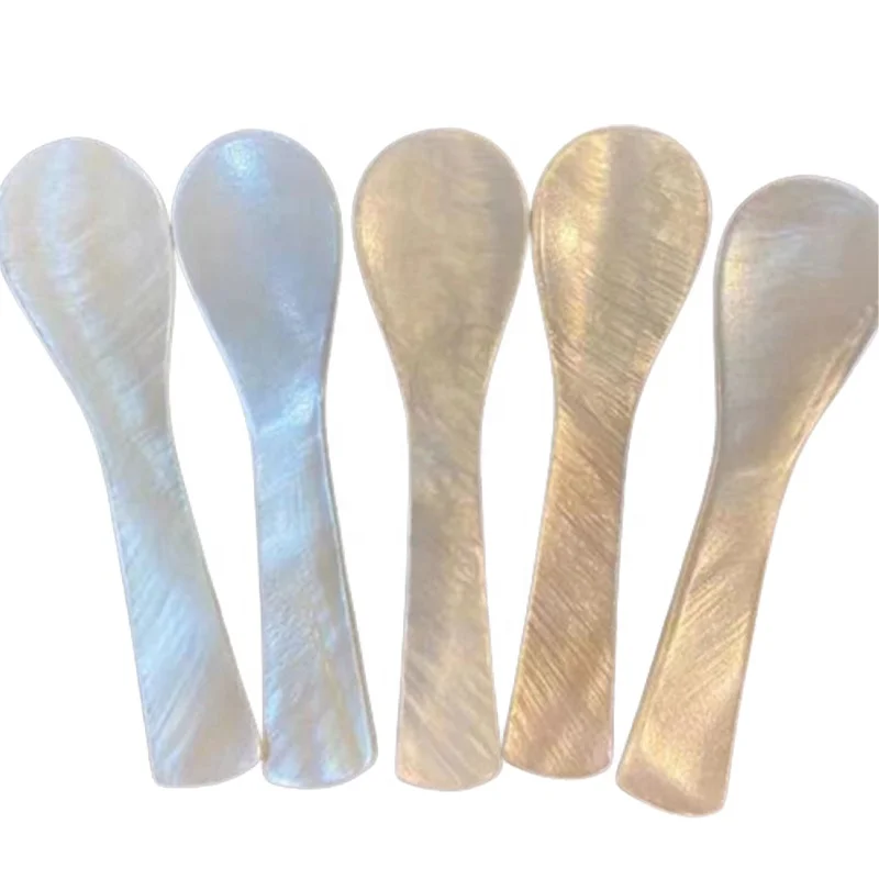 Natural White Mother Shell Caviar Spoon with Carp Shape customized