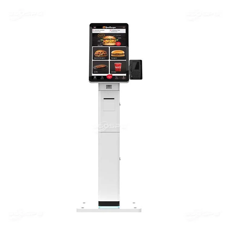 360SPB credit card kiosk self ordering touch screen kiosk in restaurant