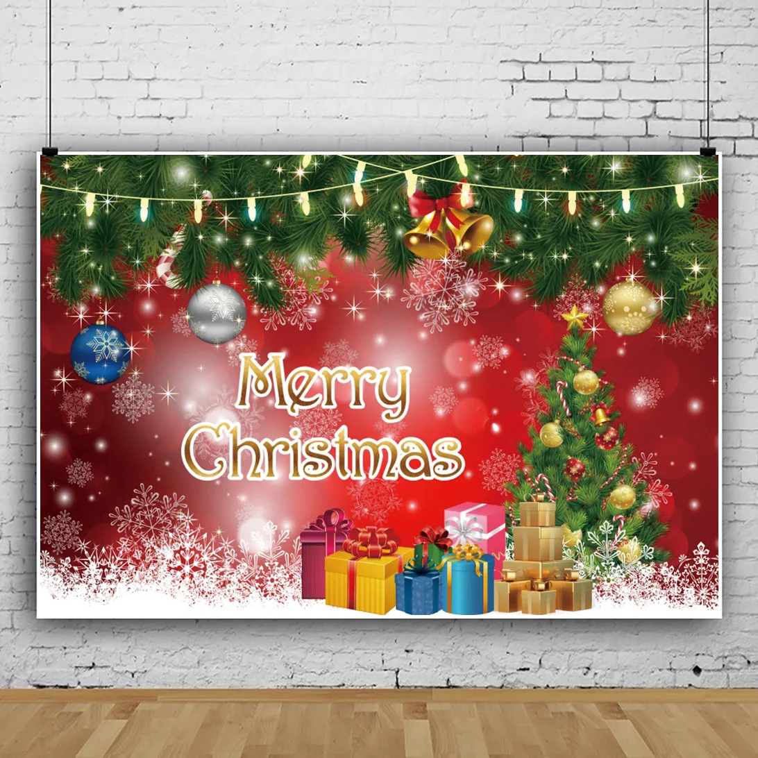 Christmas truck snowflake background cloth decoration banner