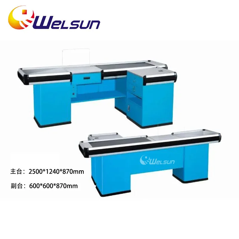 Multifunctional supermarket electric cashier iron convenience store corner cashier pharmacy cashier checkout counter