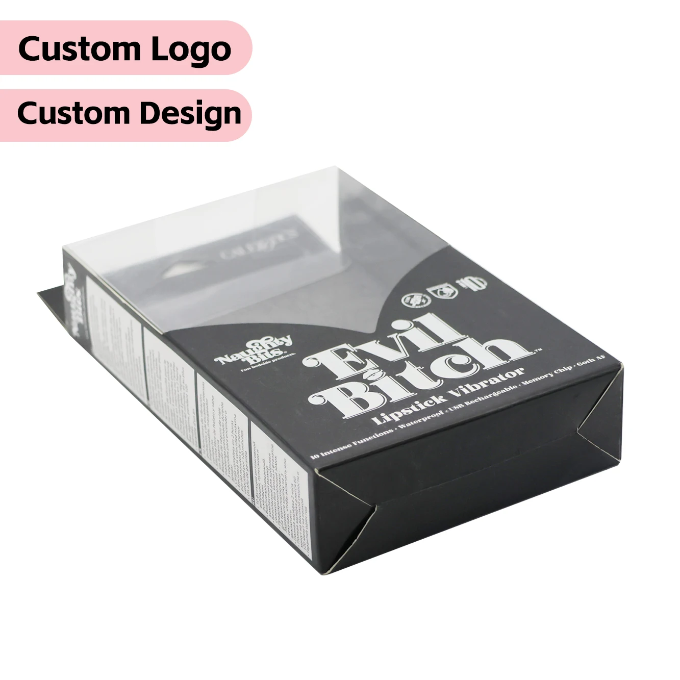 Customize Printing Mobile Phone Cable Wall Charger Car Charger Packaging Box with clear Window and Blister Tray