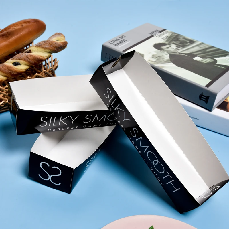 KW Brand Factory Supply Disposable Hot Snack Food Paper Packaging Box For Waffles Packaging Box