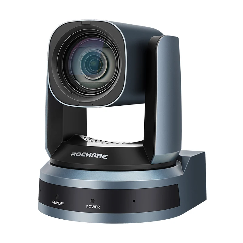Rocware broadcast video conference system ptz camera usb camera  hd 1080p joystick controller live streaming camera with NDI|HX2