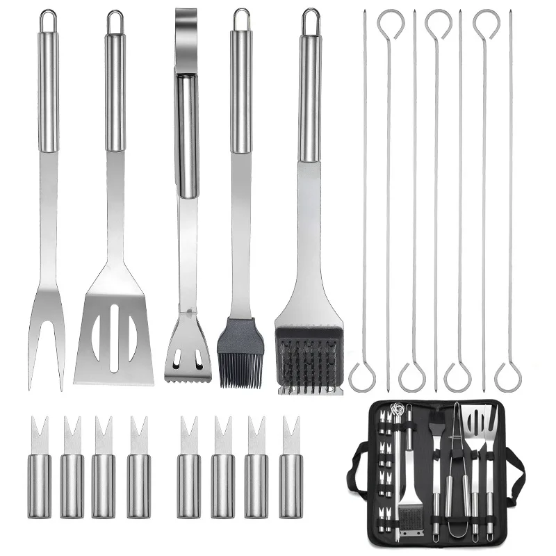 Barbecue accessories tool kit in Oxford cloth bag outdoor BBQ Barbecue Camping Cooking Storage Bag